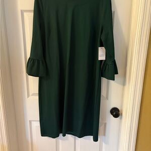 Croft & Barrow Forest Green Long Sleeve Dress